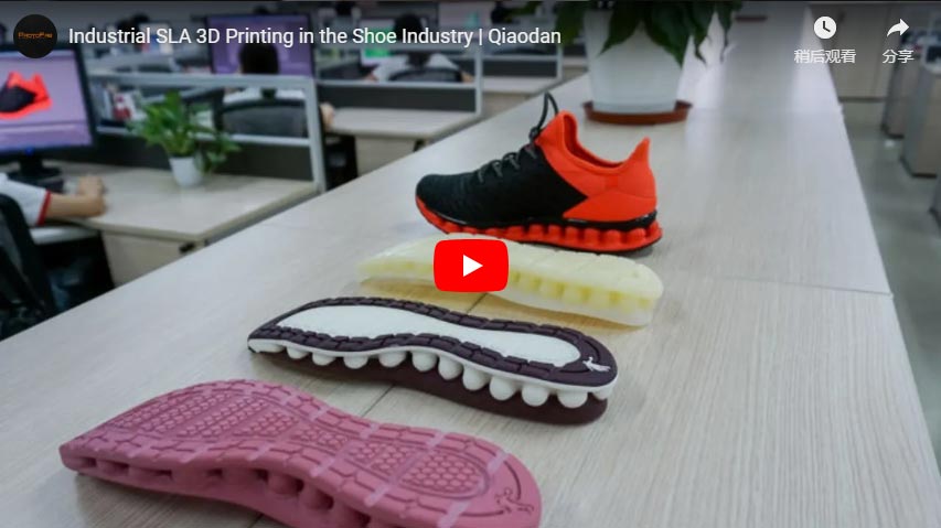 Industrial SLA 3D Printing in the Shoe Industry