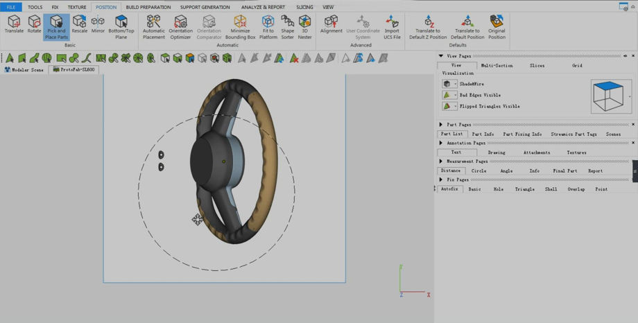 SLA Workflow-Orienting the part