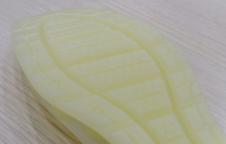 Details of the 3D printed outsole prototype