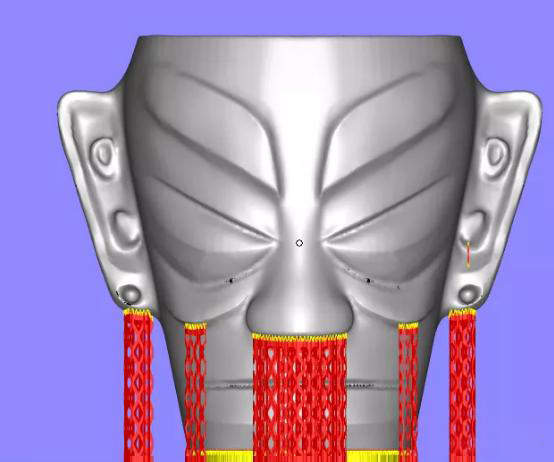 sanxingdui mask slicing